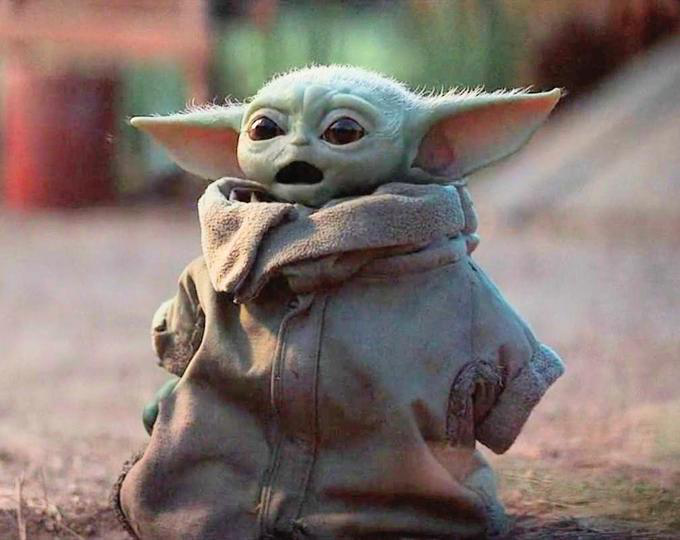 Baby Yoda Surprised Meme Template