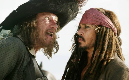 Barbossa Yelling at Jack Sparrow Meme Template