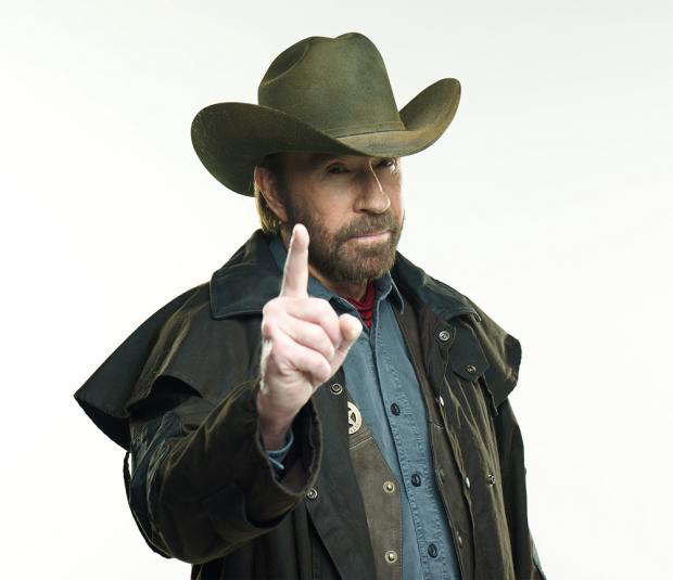Chuck Norris Pointing Meme Template