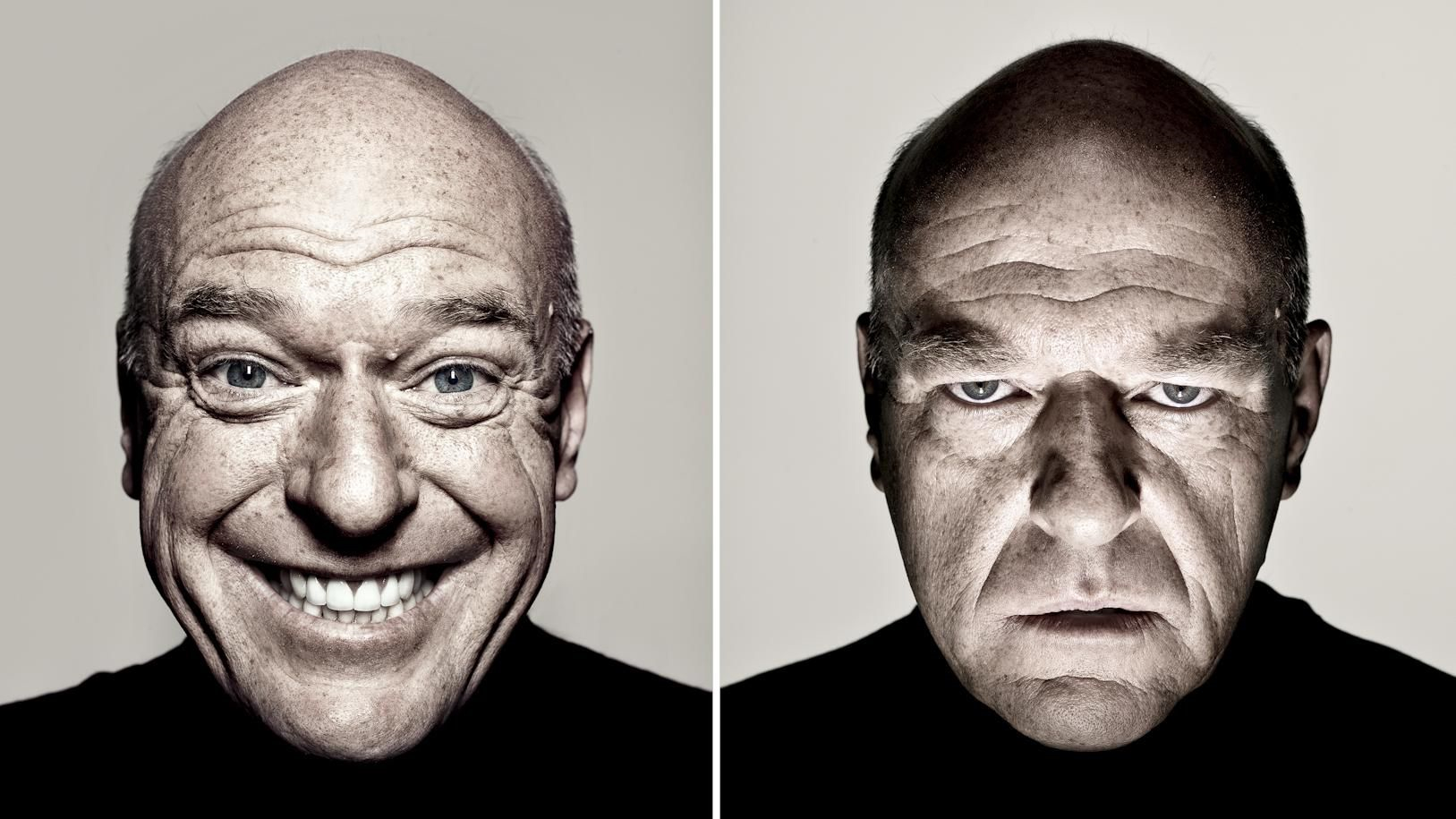 Dean Norris Smiling and Serious Meme Template