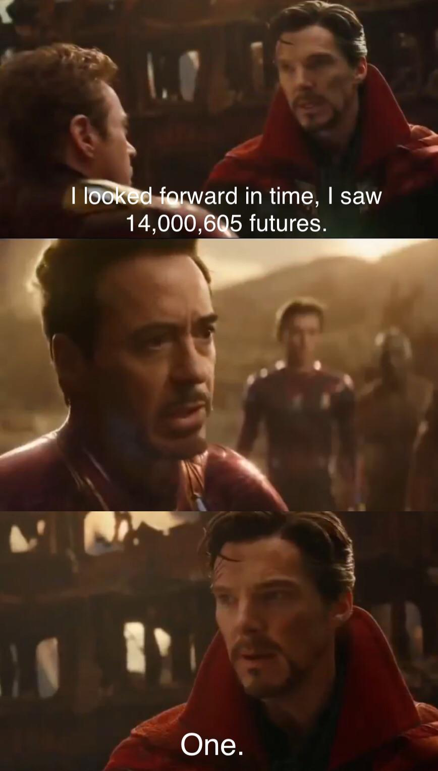 Doctor Strange I Saw 14 Million Futures Meme Template