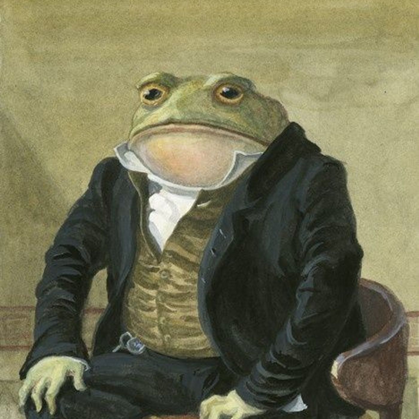 Gentleman Frog Meme Template
