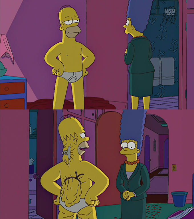 Homer Simpson Back Fat Meme Template