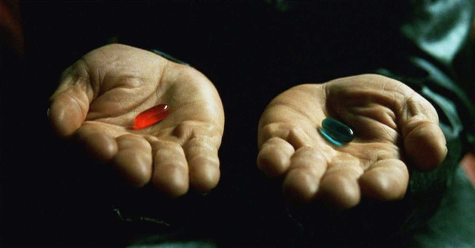 Red Pill or Blue Pill Meme Template