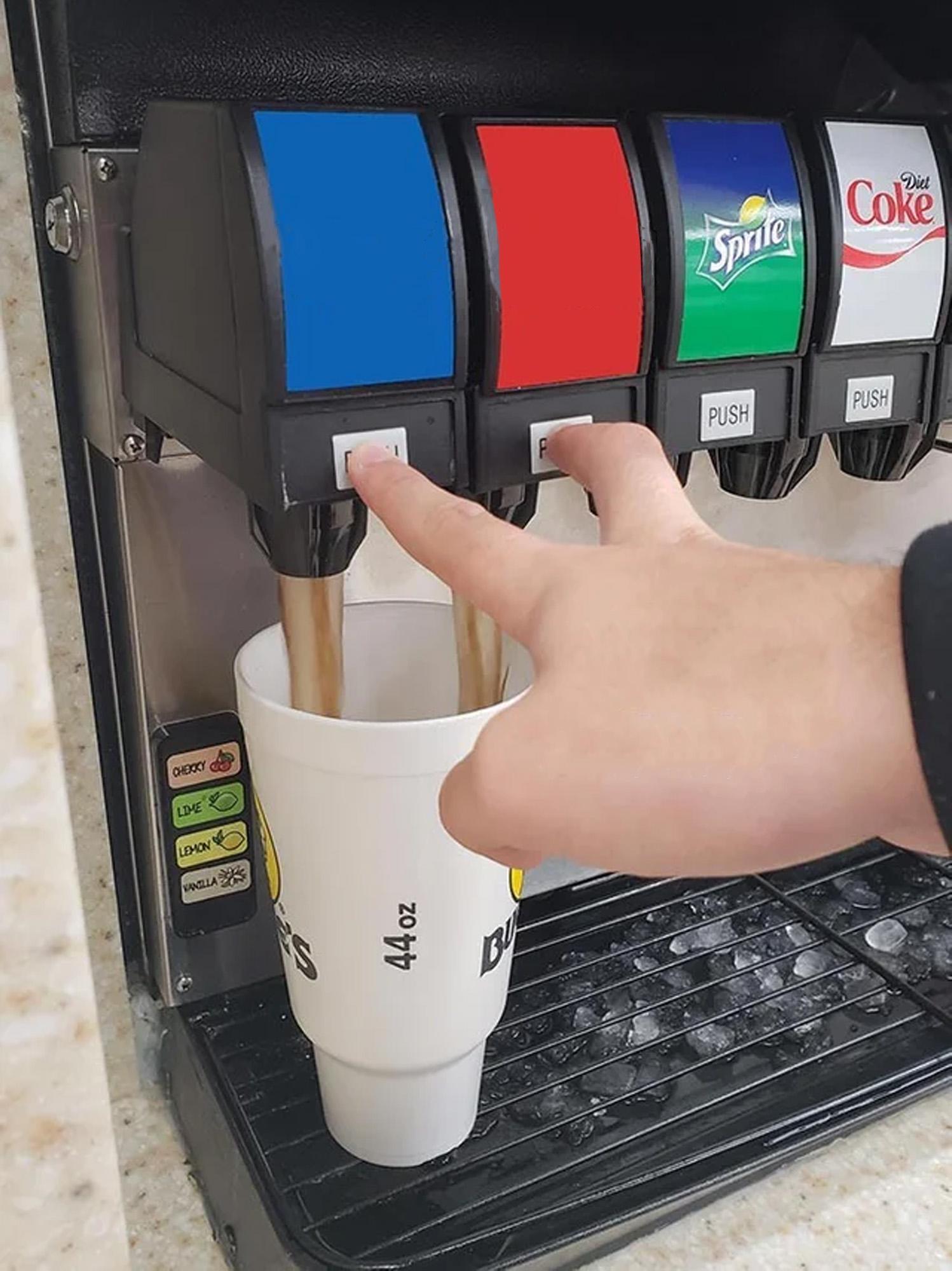 Soda Machine Both Buttons Meme Template