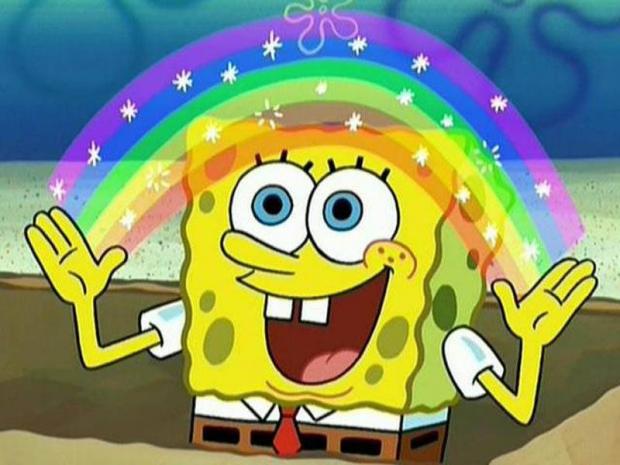 SpongeBob Imagination Meme Template