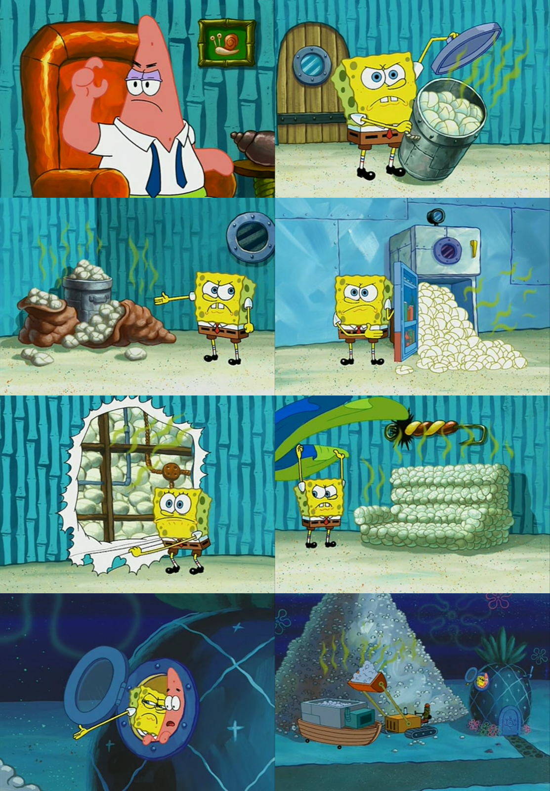 SpongeBob Showing Diapers Meme Template