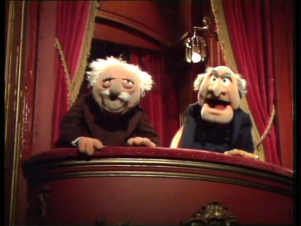 Statler and Waldorf Heckling Meme Template