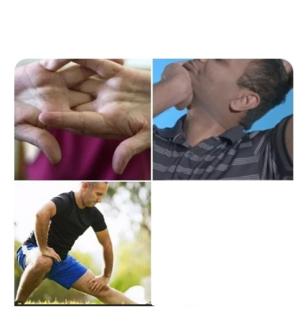 Stretching Before Meme Template