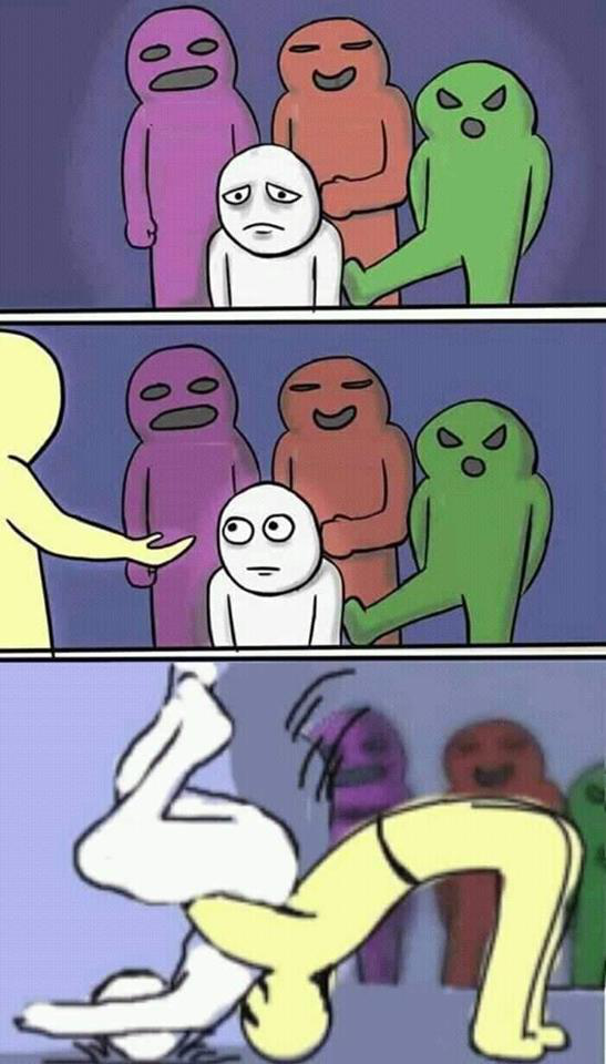 Suplexing the Victim Meme Template