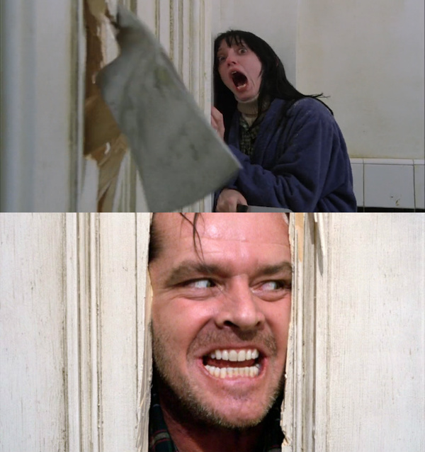 The Shining Axe Door Meme Template