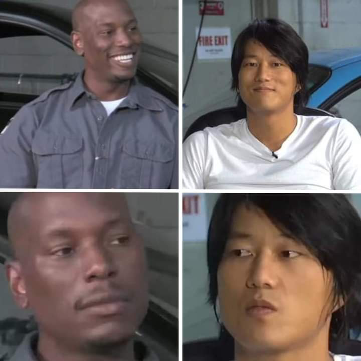 Tyrese Gibson and Sung Kang Reaction Meme Template