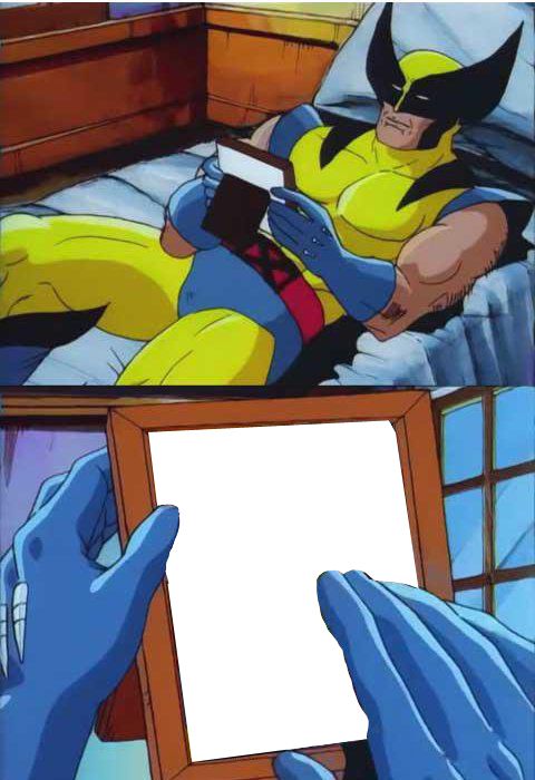 Wolverine Crush Meme Template